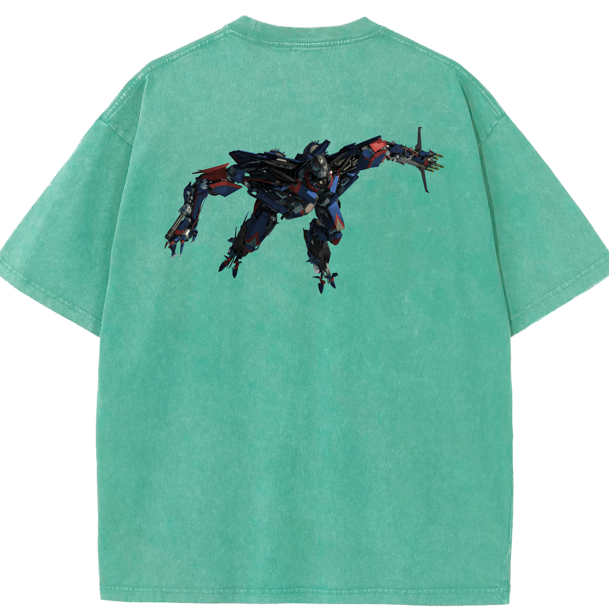 （画像用） Transformers トランスフォーマー 綿100% ヴィンテージ風 半袖Tシャツ（背面プリント）